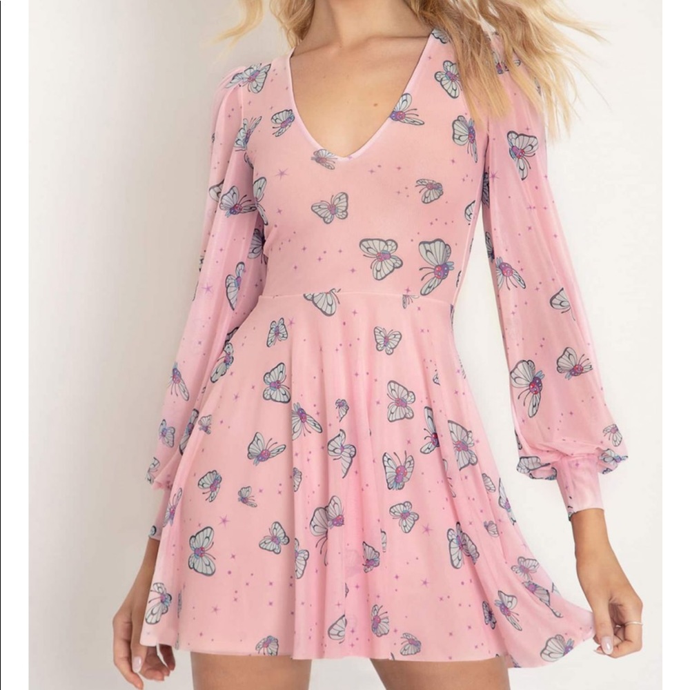 Blackmilk BUTTERFREE ROMANCE DRESS - LIMITED